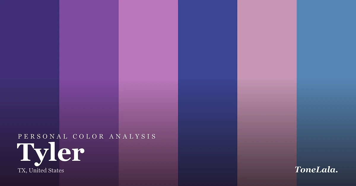 Personal color analysis in Tyler — the Tyler color palette by ToneLala