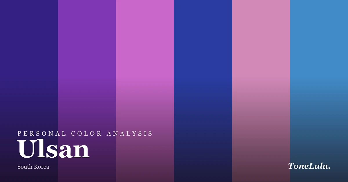 Personal color analysis in Ulsan — the Ulsan color palette by ToneLala