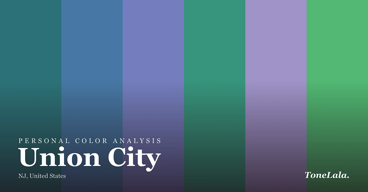 Personal color analysis in Union City — the Union City color palette by ToneLala