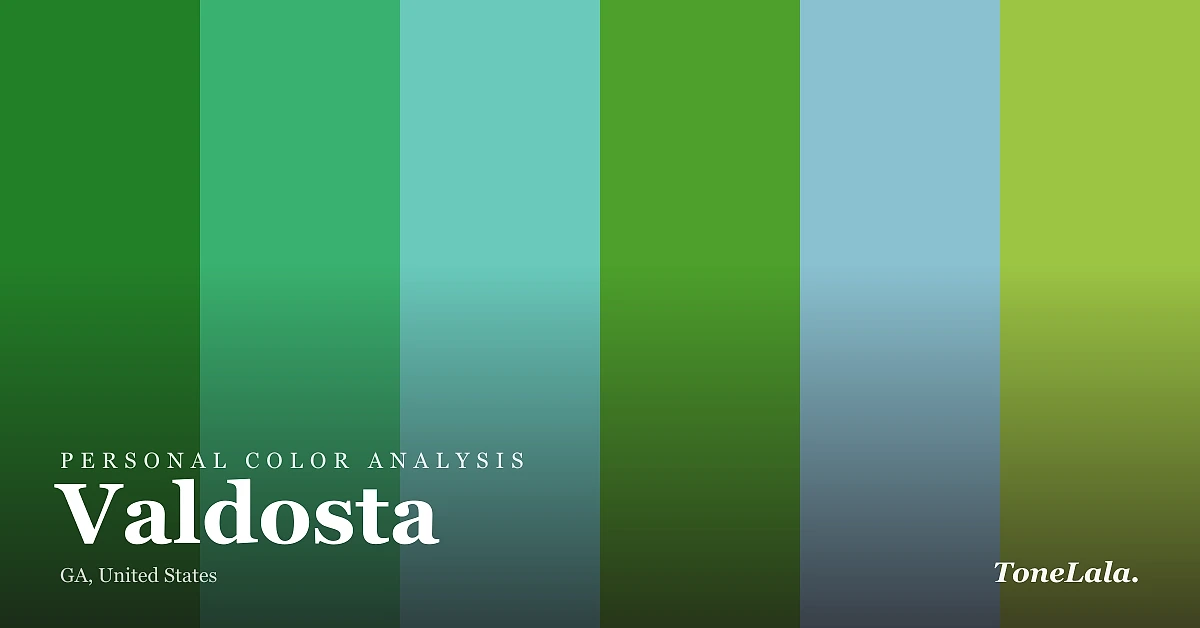 Personal color analysis in Valdosta — the Valdosta color palette by ToneLala