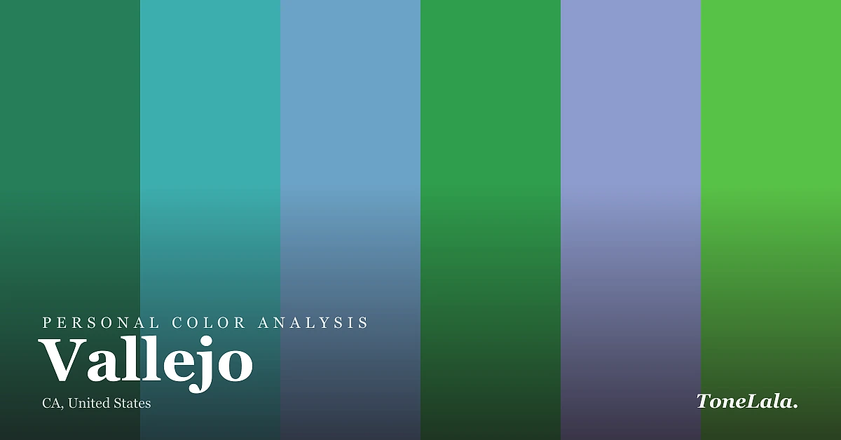 Personal color analysis in Vallejo — the Vallejo color palette by ToneLala