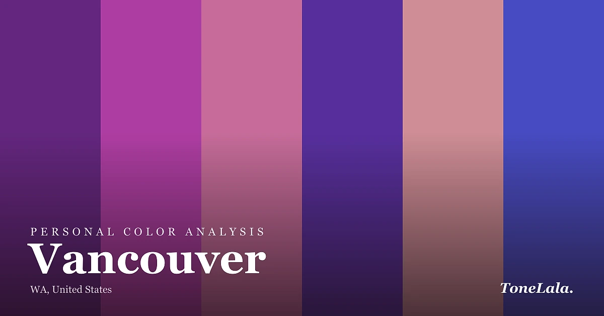 Personal color analysis in Vancouver — the Vancouver color palette by ToneLala