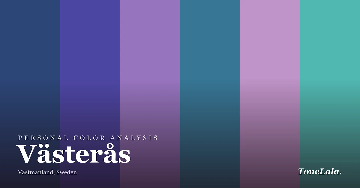 Personal color analysis in Västerås — the Västerås color palette by ToneLala