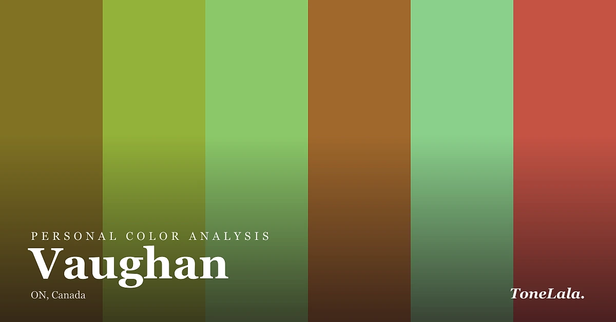 Personal color analysis in Vaughan — the Vaughan color palette by ToneLala