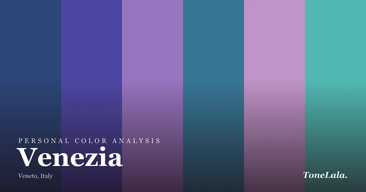 Personal color analysis in Venezia — the Venezia color palette by ToneLala