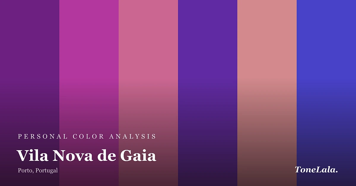 Personal color analysis in Vila Nova de Gaia — the Vila Nova de Gaia color palette by ToneLala