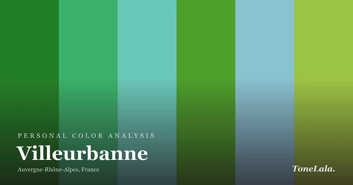 Personal color analysis in Villeurbanne — the Villeurbanne color palette by ToneLala