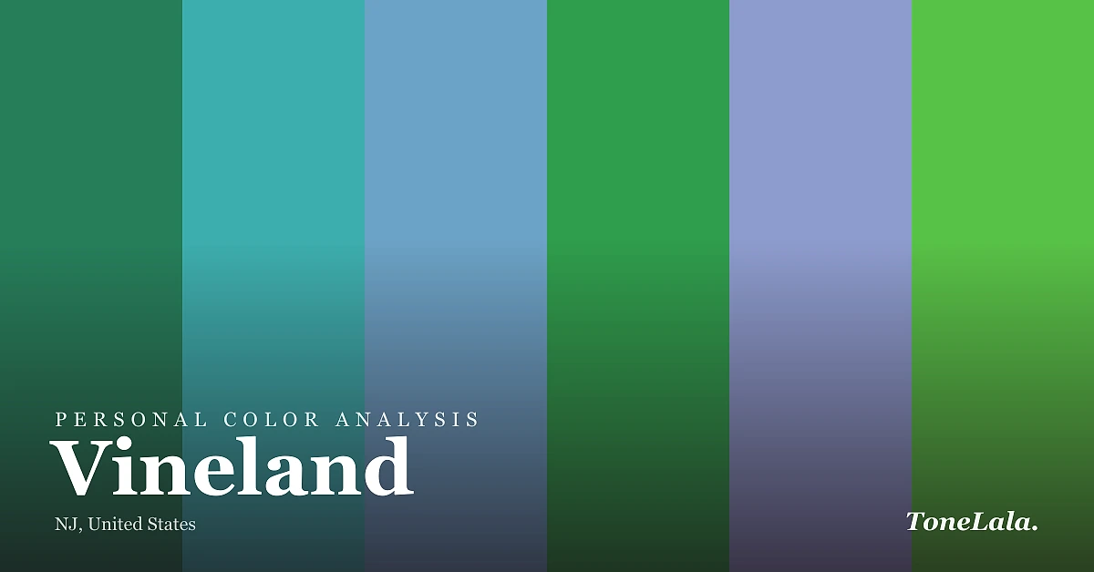 Personal color analysis in Vineland — the Vineland color palette by ToneLala