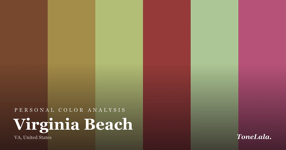 Personal color analysis in Virginia Beach — the Virginia Beach color palette by ToneLala