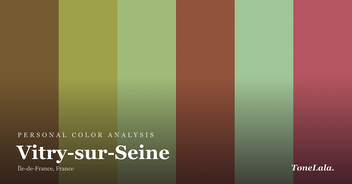 Personal color analysis in Vitry-sur-Seine — the Vitry-sur-Seine color palette by ToneLala