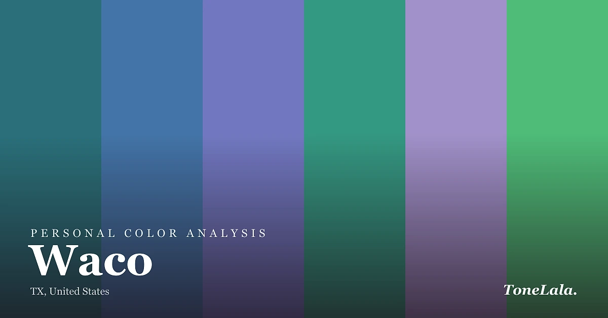 Personal color analysis in Waco — the Waco color palette by ToneLala