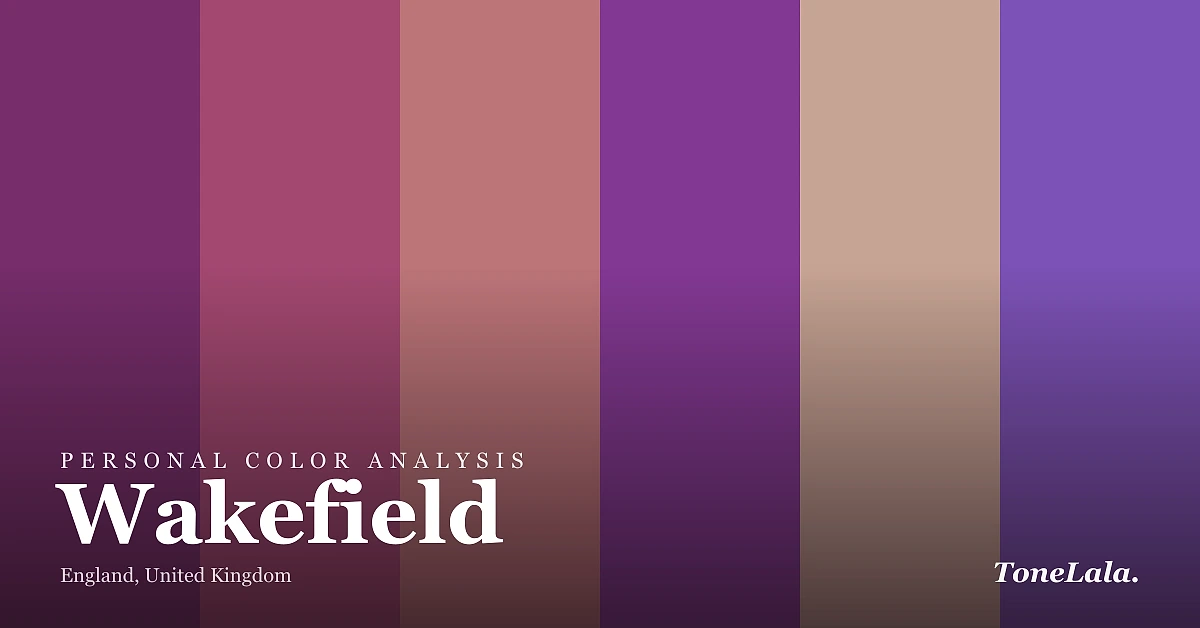 Personal color analysis in Wakefield — the Wakefield color palette by ToneLala
