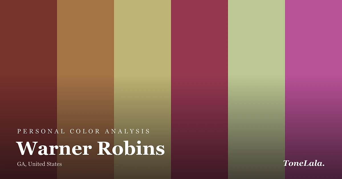Personal color analysis in Warner Robins — the Warner Robins color palette by ToneLala