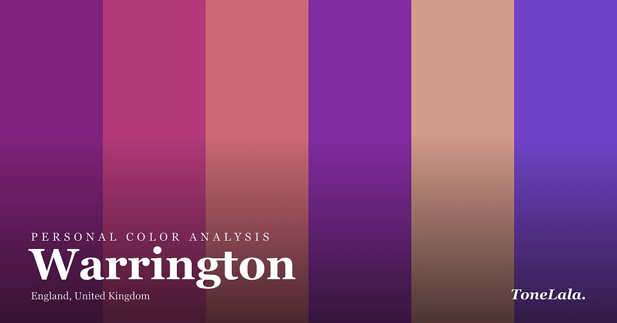 Personal color analysis in Warrington — the Warrington color palette by ToneLala