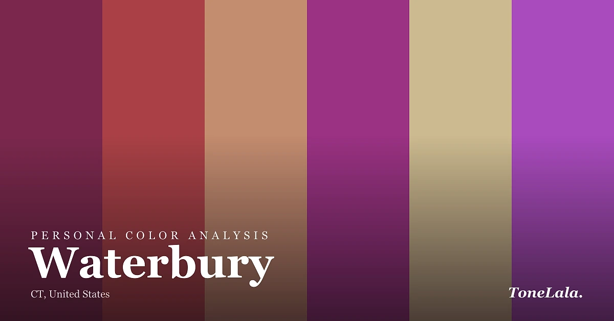 Personal color analysis in Waterbury — the Waterbury color palette by ToneLala