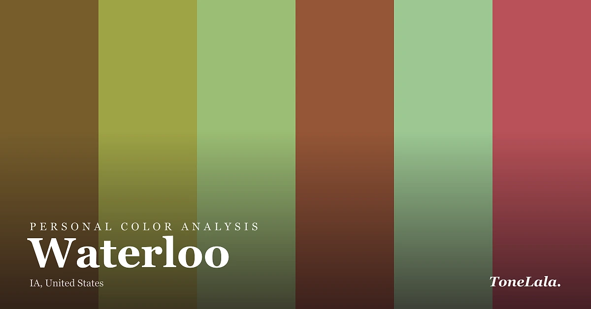 Personal color analysis in Waterloo — the Waterloo color palette by ToneLala
