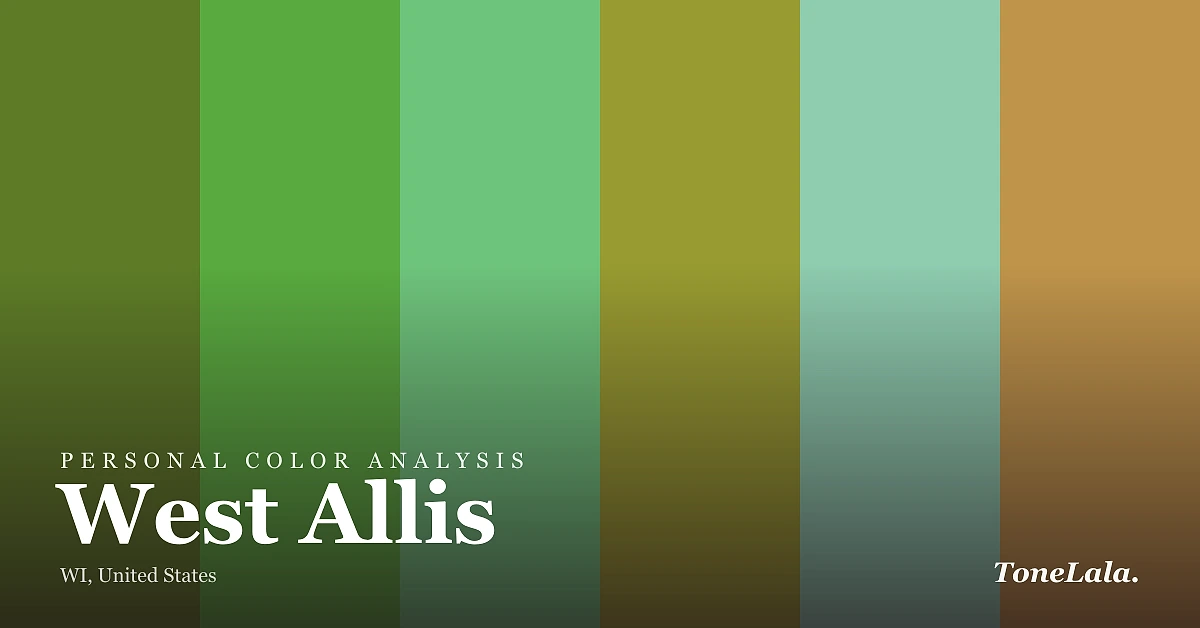 Personal color analysis in West Allis — the West Allis color palette by ToneLala