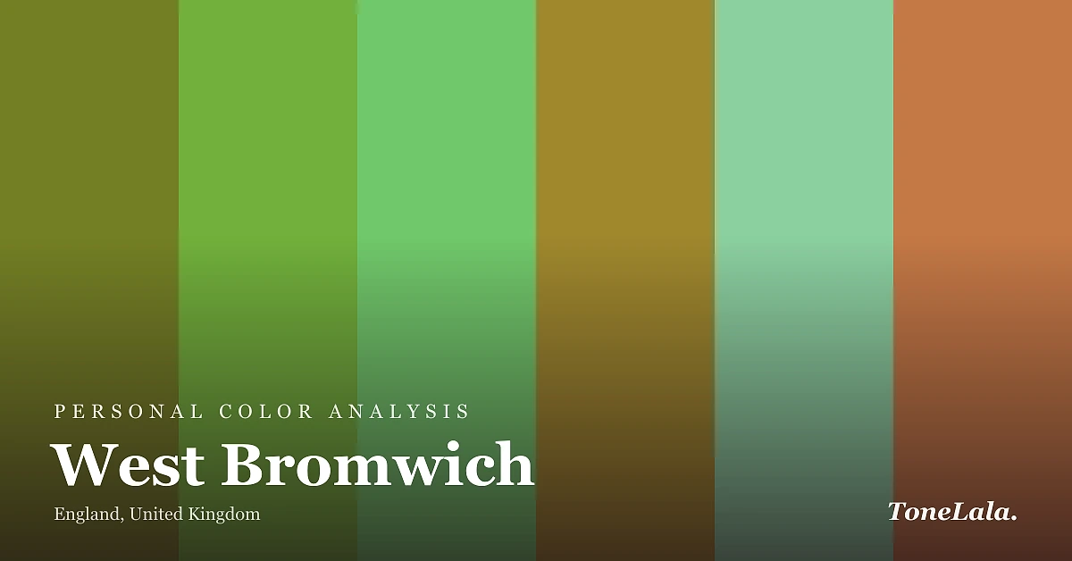 Personal color analysis in West Bromwich — the West Bromwich color palette by ToneLala