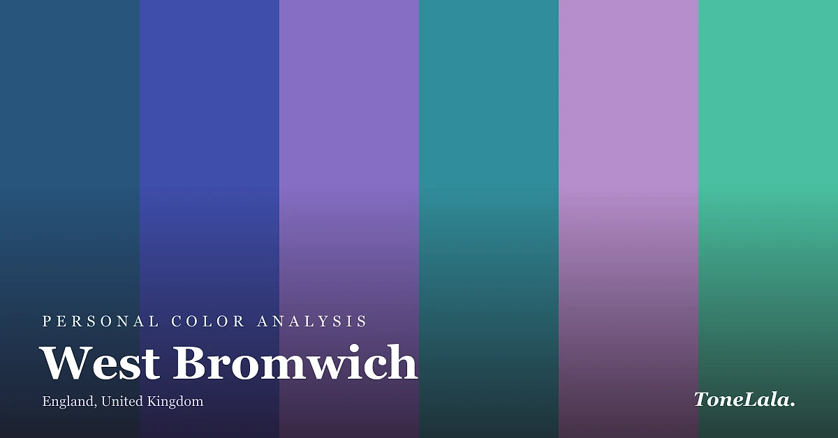 Personal color analysis in West Bromwich — the West Bromwich color palette by ToneLala