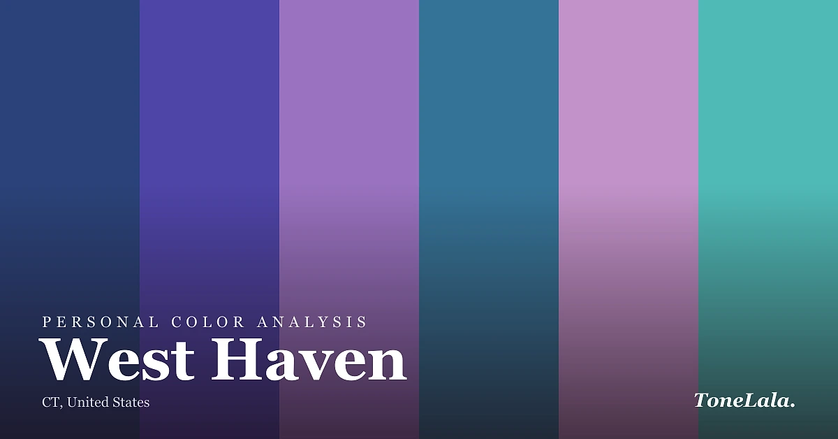 Personal color analysis in West Haven — the West Haven color palette by ToneLala