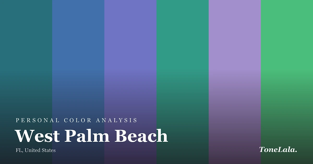 Personal color analysis in West Palm Beach — the West Palm Beach color palette by ToneLala