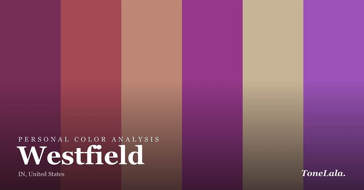 Personal color analysis in Westfield — the Westfield color palette by ToneLala
