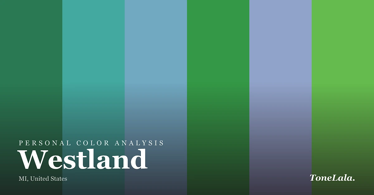 Personal color analysis in Westland — the Westland color palette by ToneLala