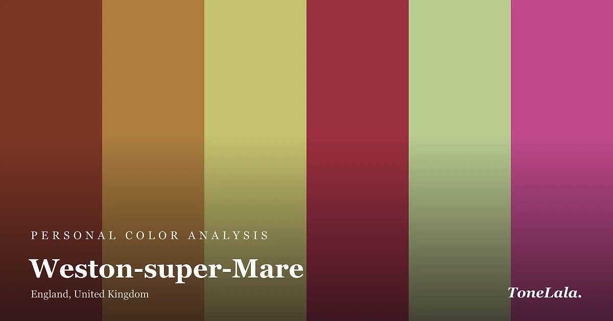 Personal color analysis in Weston-super-Mare, the Weston-super-Mare color palette by ToneLala