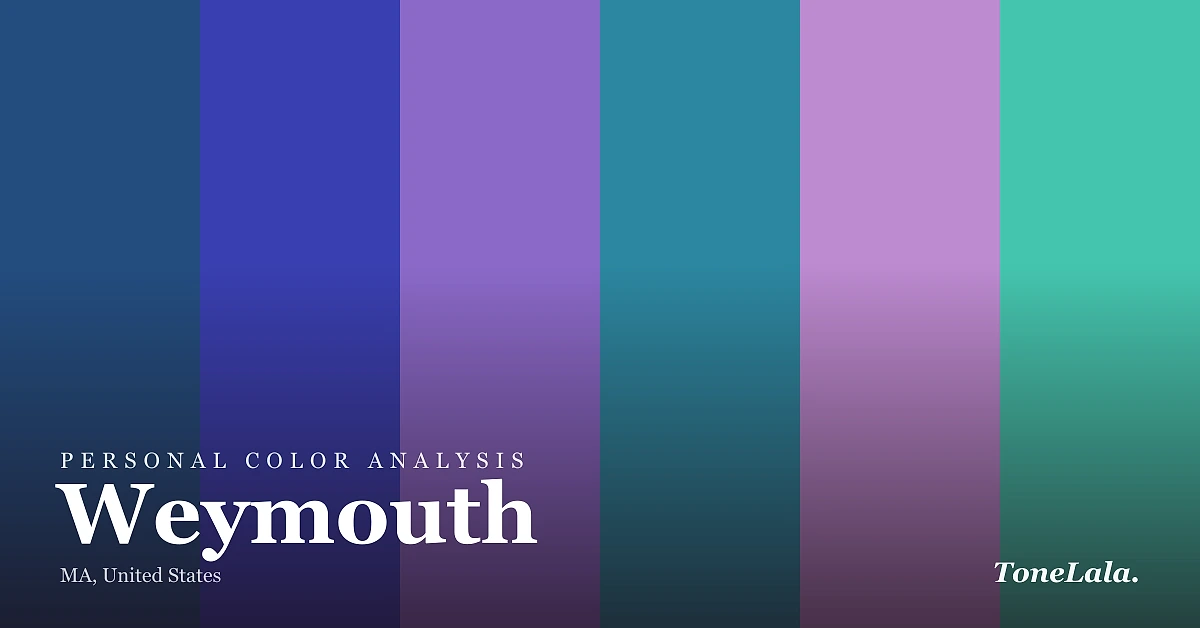 Personal color analysis in Weymouth — the Weymouth color palette by ToneLala