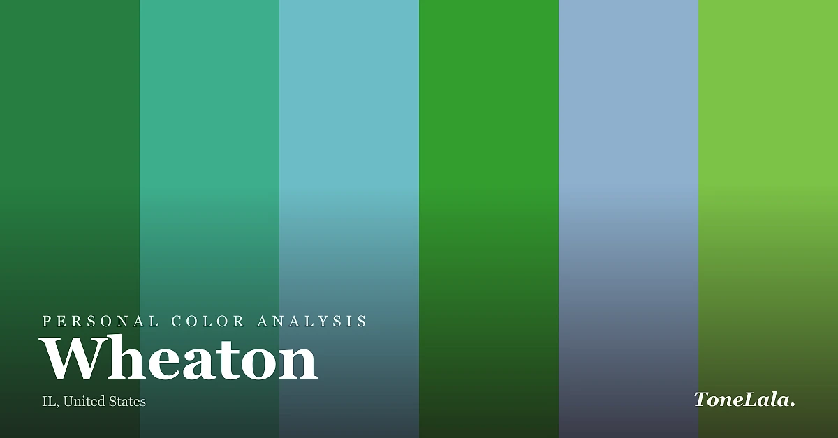 Personal color analysis in Wheaton — the Wheaton color palette by ToneLala