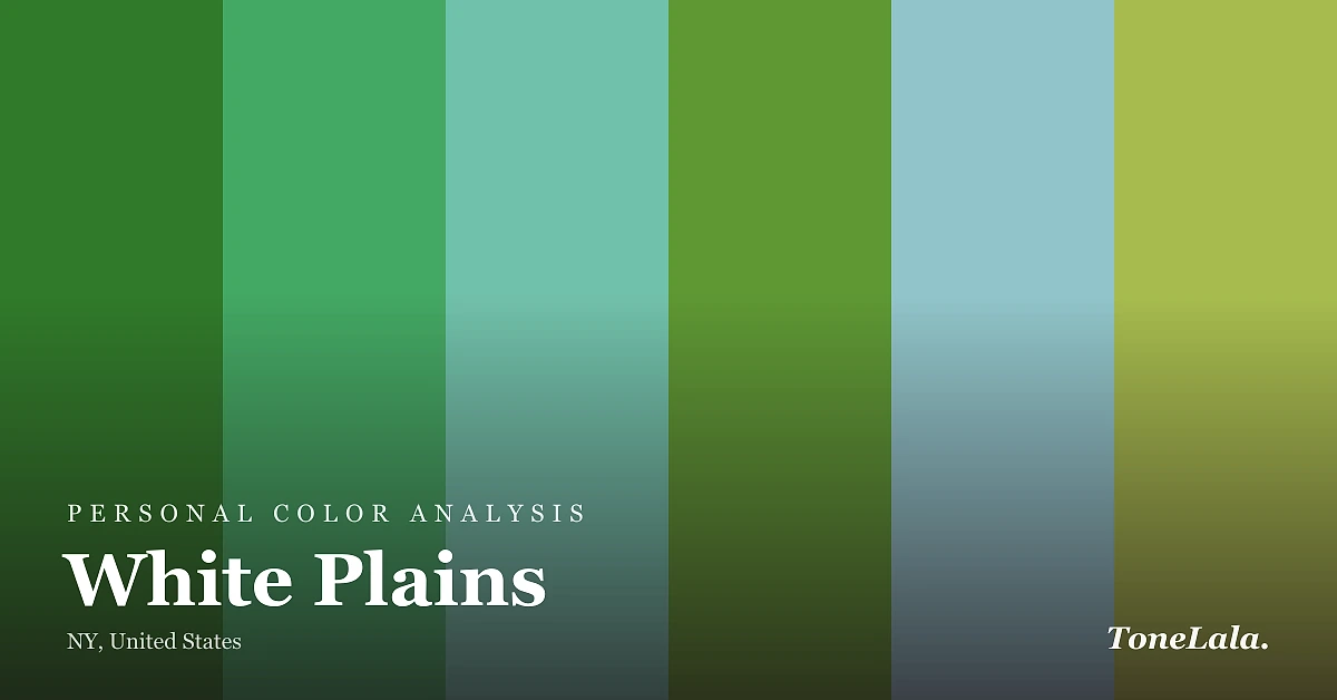 Personal color analysis in White Plains — the White Plains color palette by ToneLala