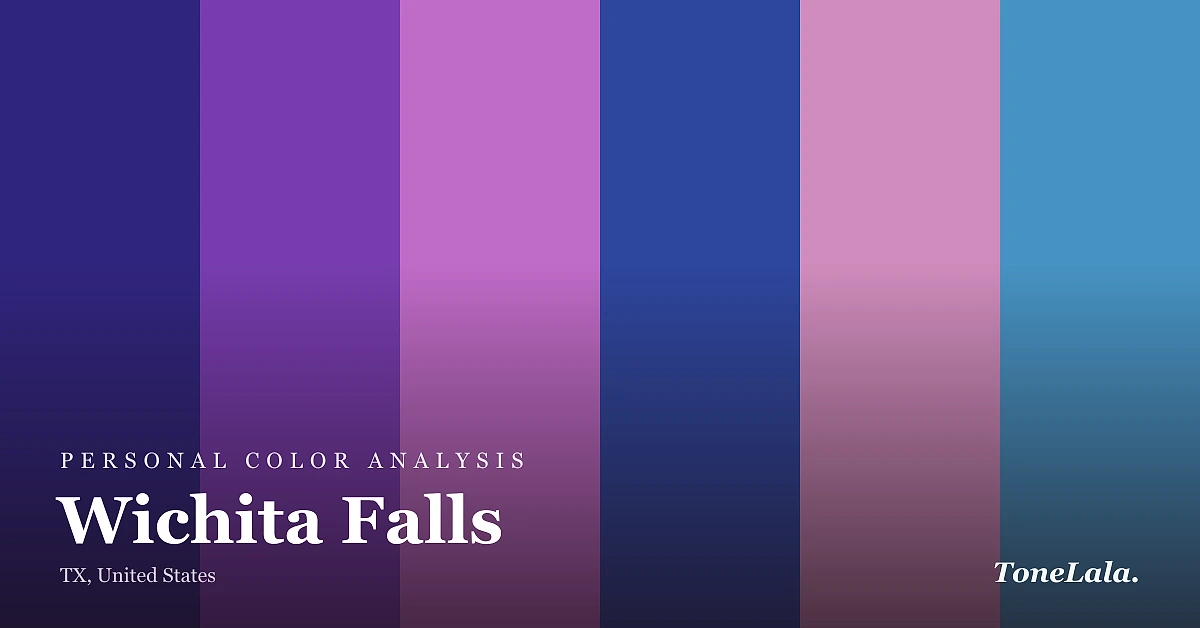 Personal color analysis in Wichita Falls — the Wichita Falls color palette by ToneLala