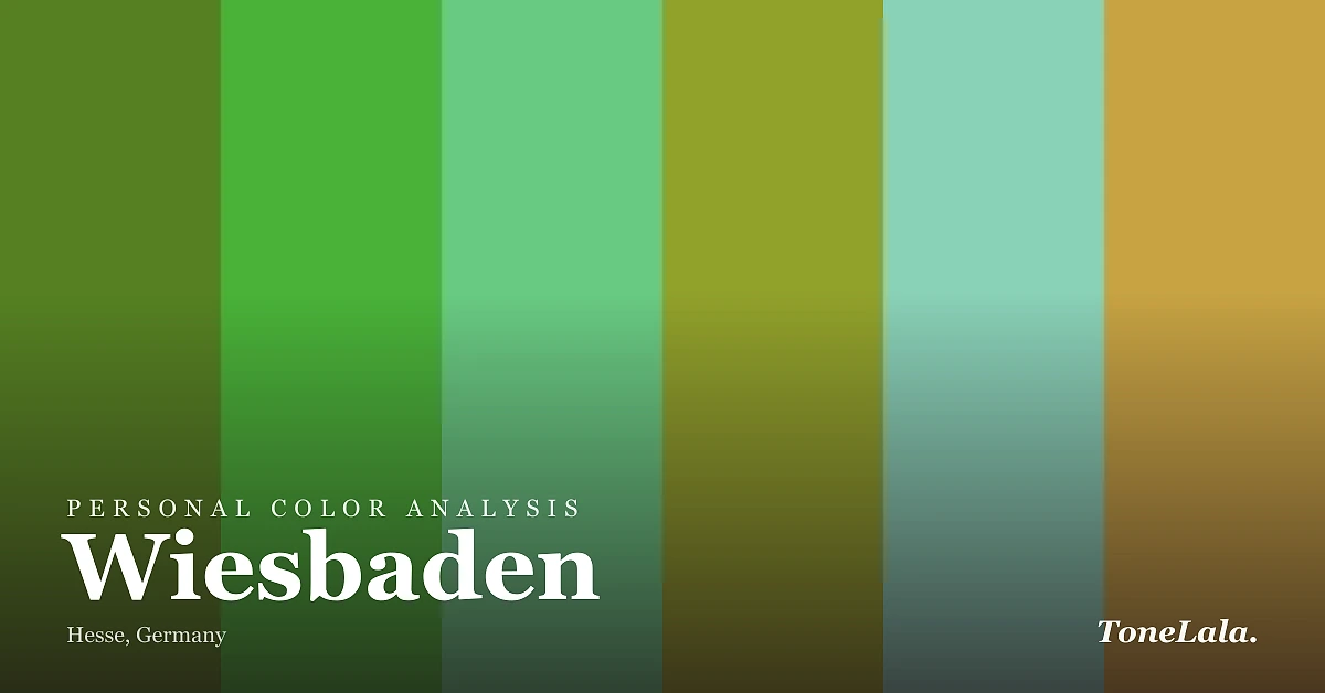 Personal color analysis in Wiesbaden — the Wiesbaden color palette by ToneLala
