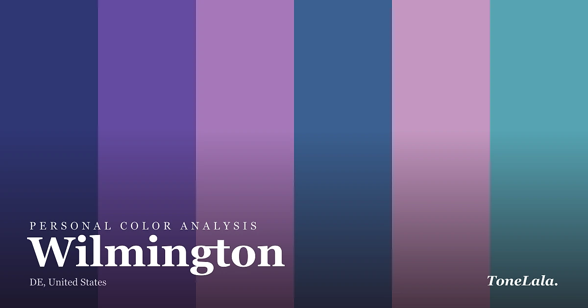 Personal color analysis in Wilmington — the Wilmington color palette by ToneLala