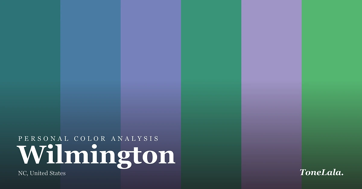 Personal color analysis in Wilmington — the Wilmington color palette by ToneLala