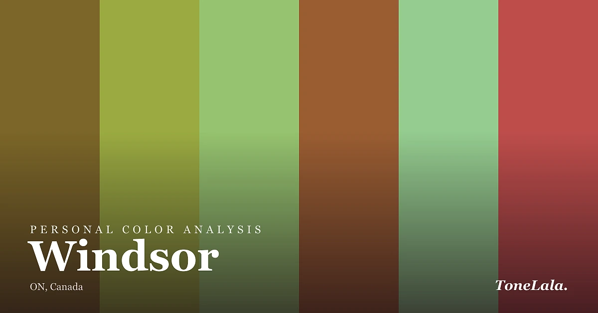 Personal color analysis in Windsor — the Windsor color palette by ToneLala