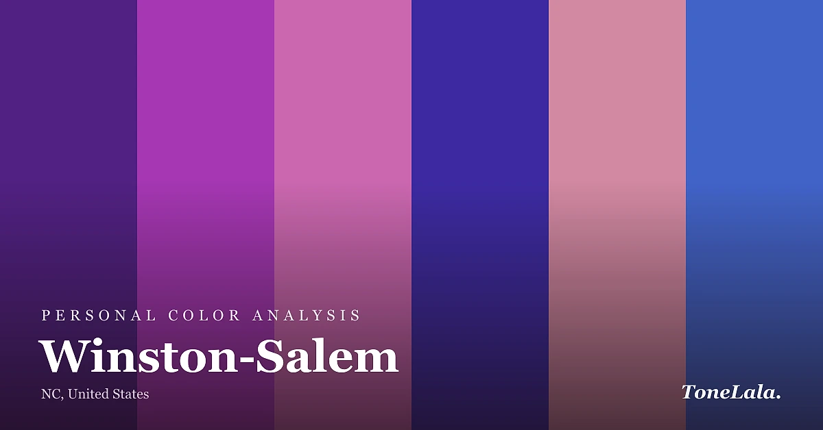 Personal color analysis in Winston-Salem — the Winston-Salem color palette by ToneLala