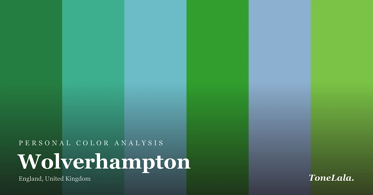 Personal color analysis in Wolverhampton — the Wolverhampton color palette by ToneLala