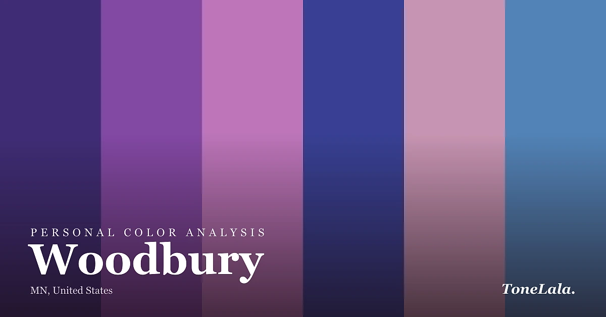Personal color analysis in Woodbury — the Woodbury color palette by ToneLala