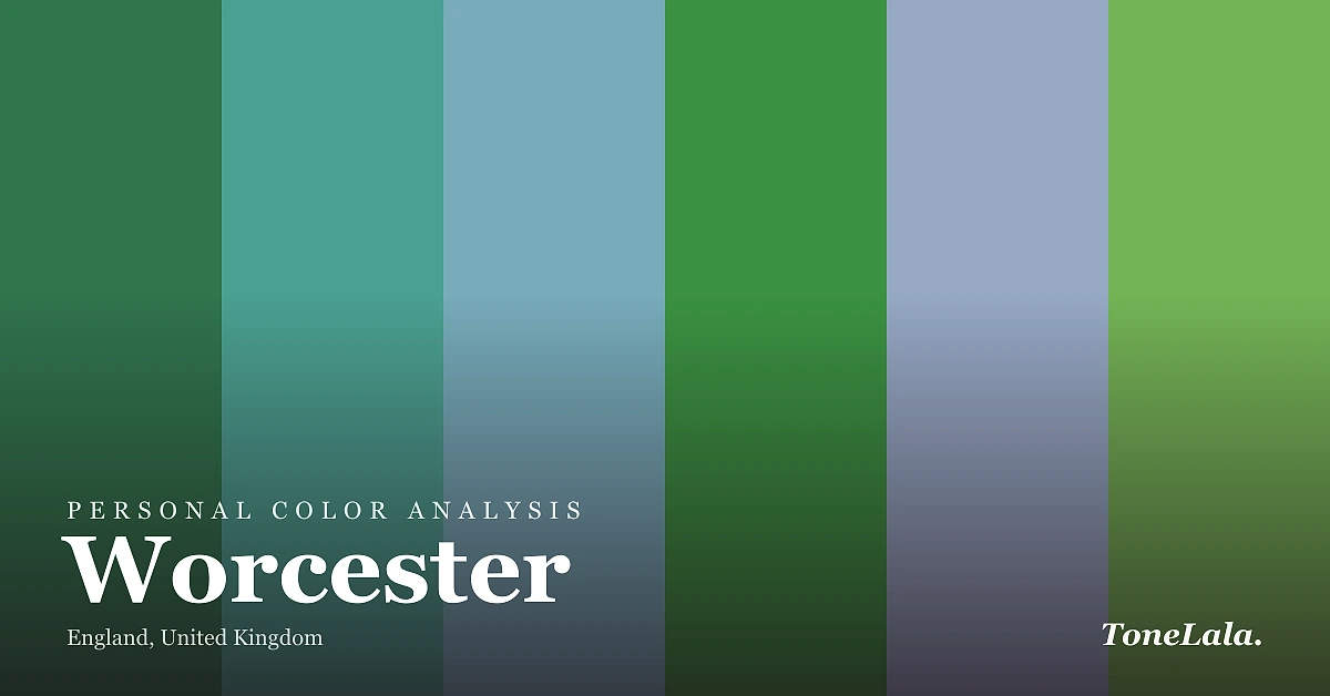 Personal color analysis in Worcester — the Worcester color palette by ToneLala