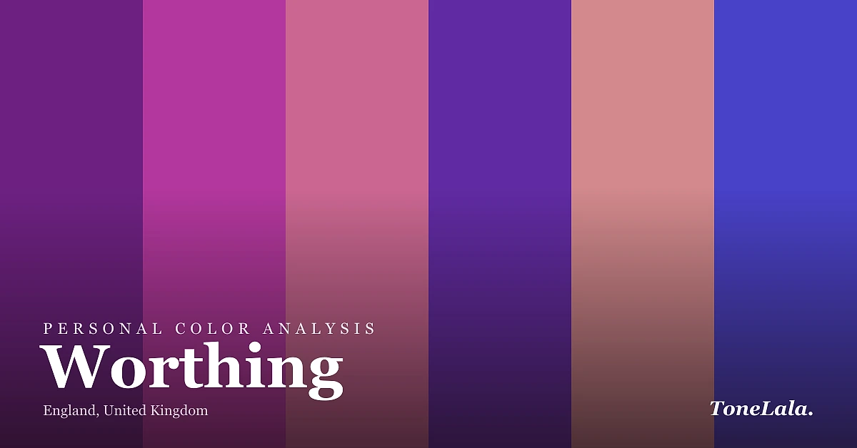 Personal color analysis in Worthing — the Worthing color palette by ToneLala