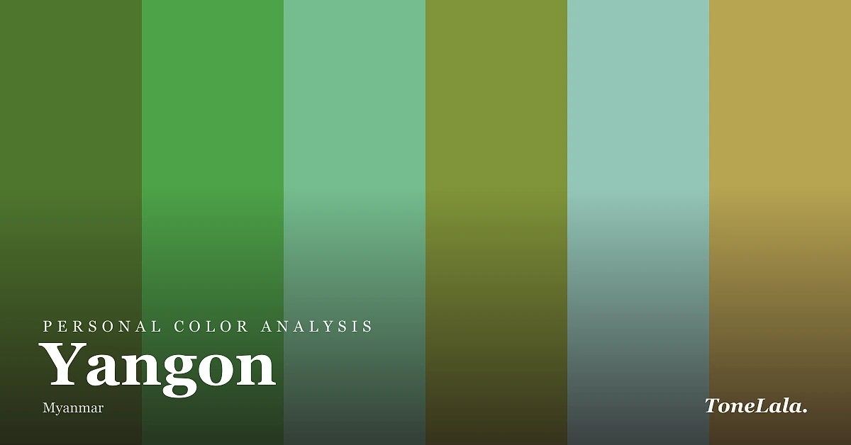 Personal color analysis in Yangon — the Yangon color palette by ToneLala
