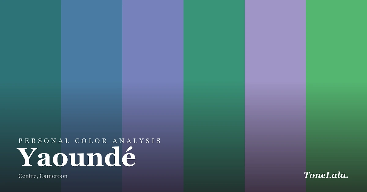 Personal color analysis in Yaoundé — the Yaoundé color palette by ToneLala
