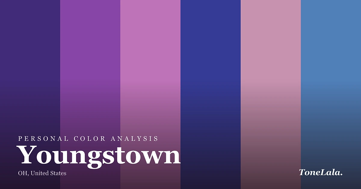 Personal color analysis in Youngstown — the Youngstown color palette by ToneLala