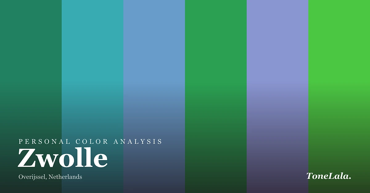 Personal color analysis in Zwolle — the Zwolle color palette by ToneLala
