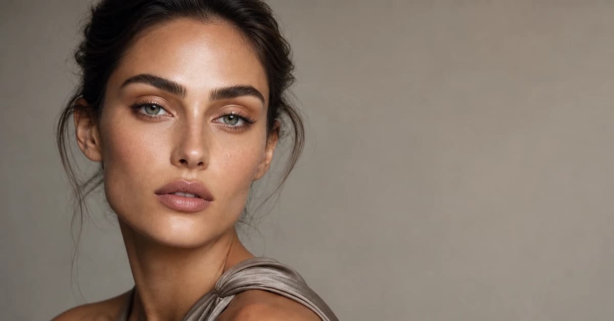 A woman with hazel eyes wearing plum and warm bronze eyeshadow that brings out the green and gold, by ToneLala
