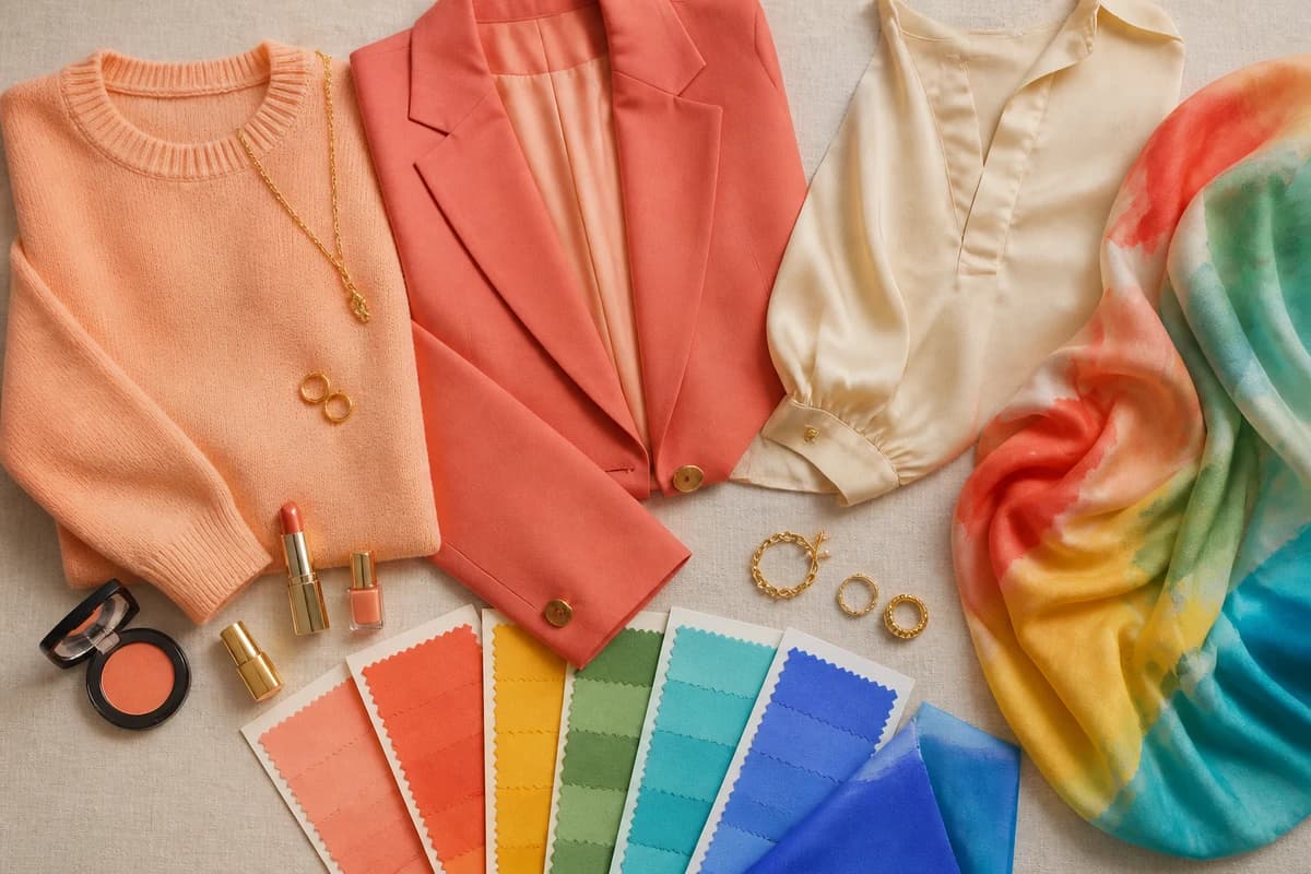 Spring Color Palette — styled in clothing, accessories and makeup, by ToneLala