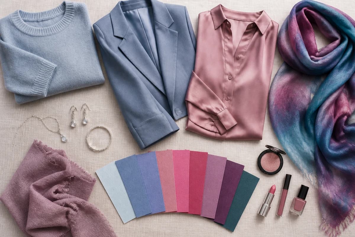 Summer Color Palette — styled in clothing, accessories and makeup, by ToneLala