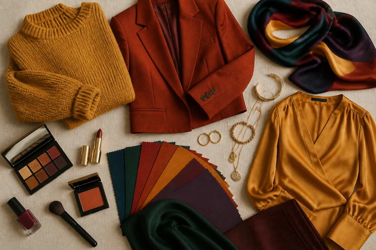 Colors that distinguish True Autumn from Deep Autumn, by ToneLala