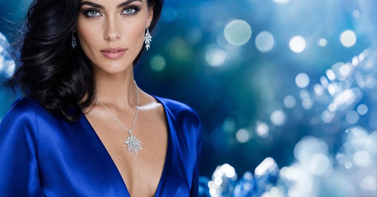 True Winter colour analysis — a woman with cool, deep, high-contrast True Winter colouring wearing a true-red top and silver jewellery, by ToneLala